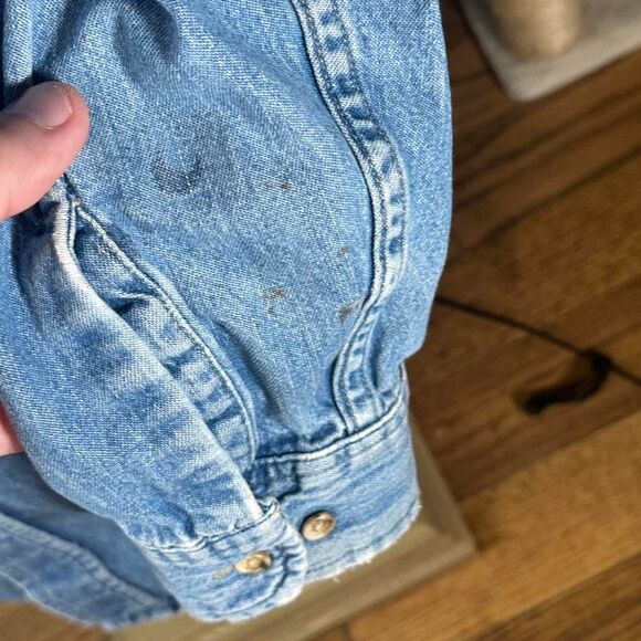 Vintage 90’s Big Mac Denim Button Up Shirt - Picture 5 of 6